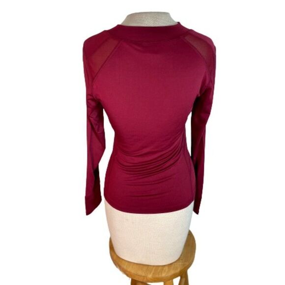 SHEIN Rash Guard Thumbholes Red S Small NWOT - Picture 3 of 8